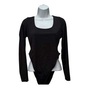Dippin Daisy’s Calypso One Piece Black Long Sleeve Open Back Swimsuit XL NWT $80